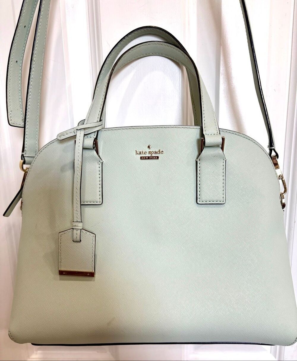 KATE SPADE -Cameron Street Small Hayden Convertible Crossbody/Misty Mint Leather